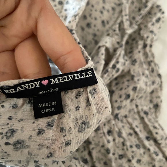 brandy melville flowy blue floral dress - Picture 4 of 4